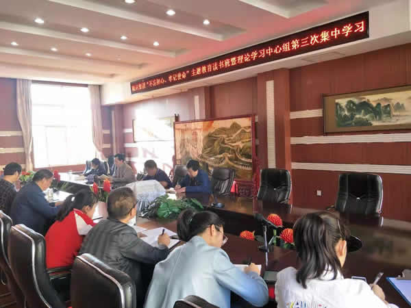 隴運(yùn)集團(tuán)公司召開“不忘初心、牢記使命”主題教育讀書班暨理論學(xué)習(xí)中心組第三次、第四次集中學(xué)習(xí)會(huì)議